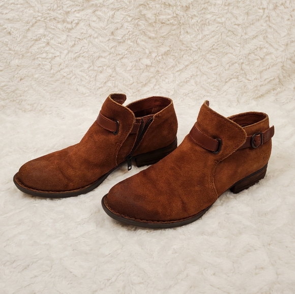 BORN Kristina Rust/Brown 7.5 Womens Booties - Picture 12 of 13